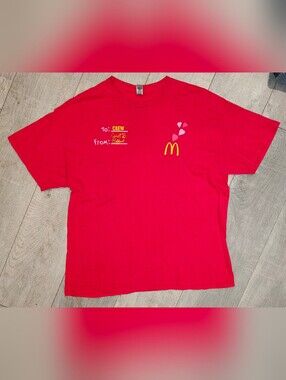 McDonald's x Cardi B x Offset Collaboration Crew Employee T-shirt.